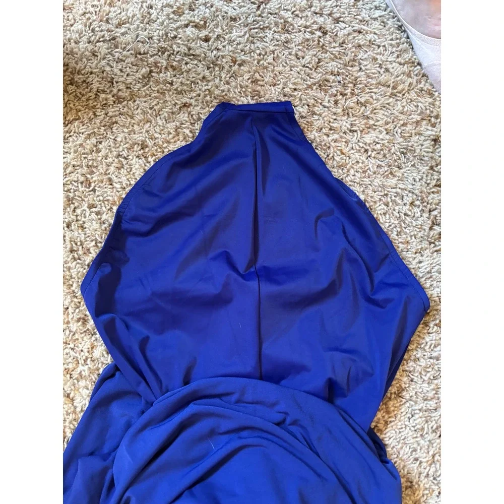 NWT Miraclesuit One Shoulder One Piece Swim Dress Sz 10 Slimming Flattering Suit